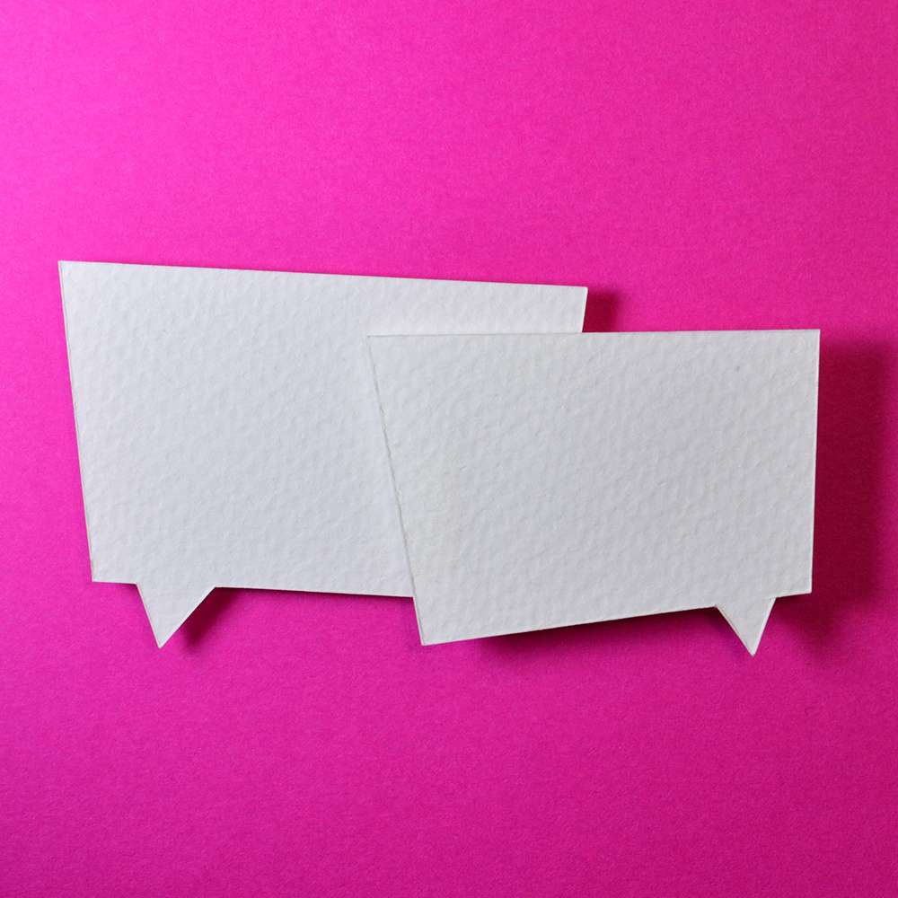 An image of speech bubbles