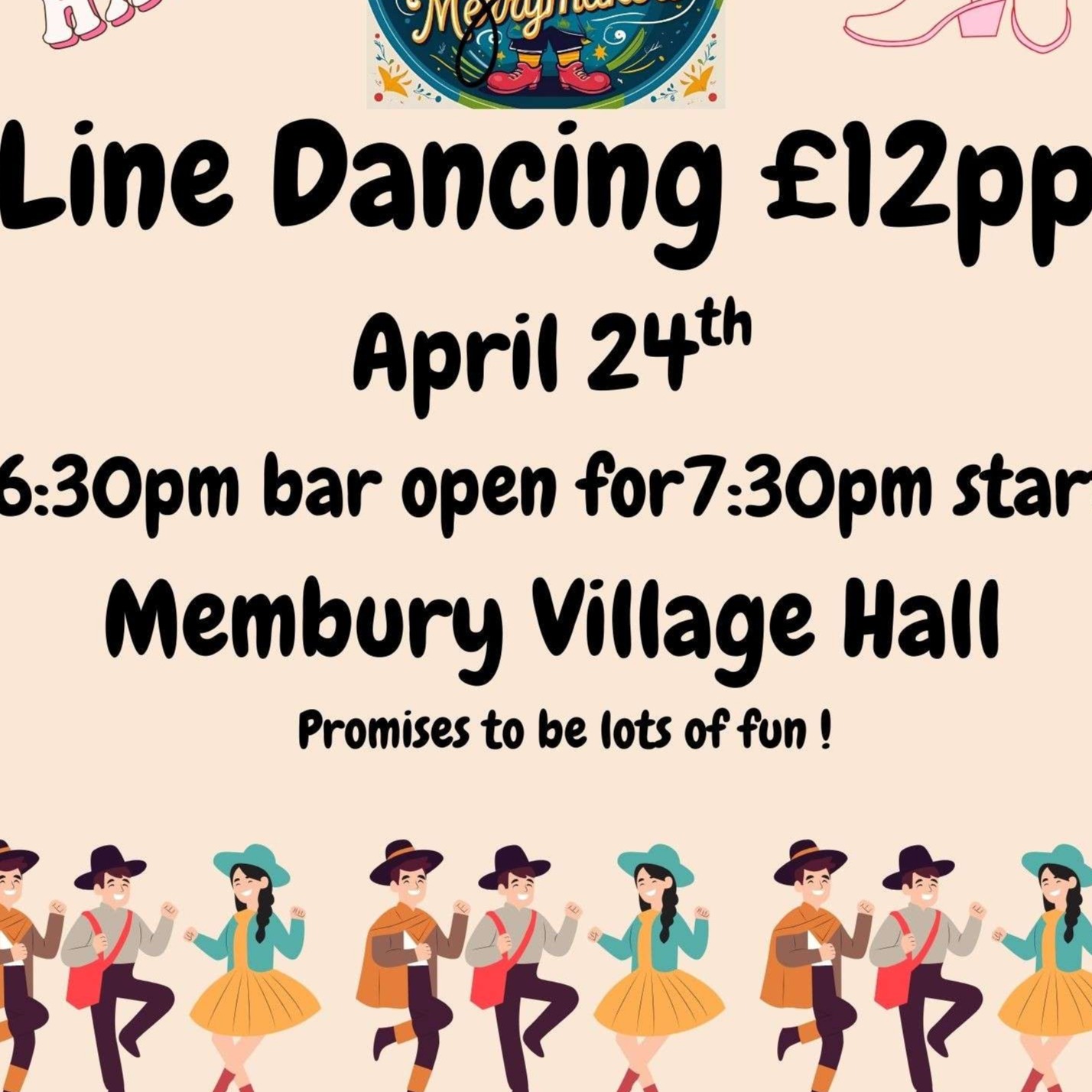 poster for line dancing event
