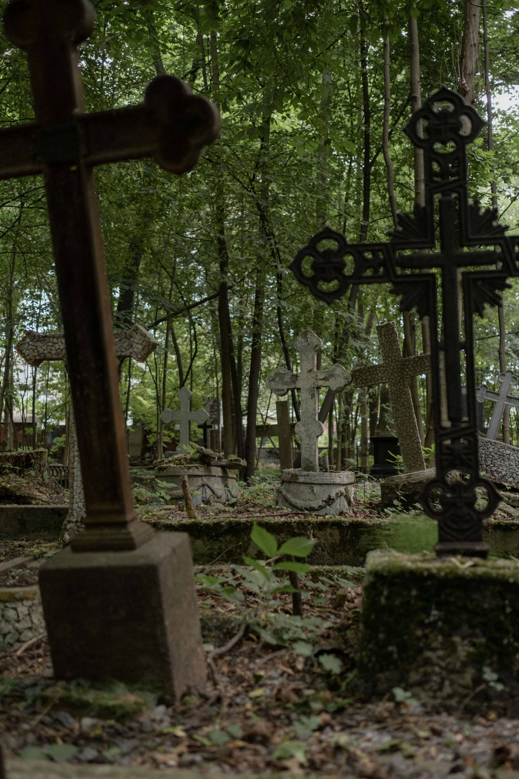 An image of a grave yard